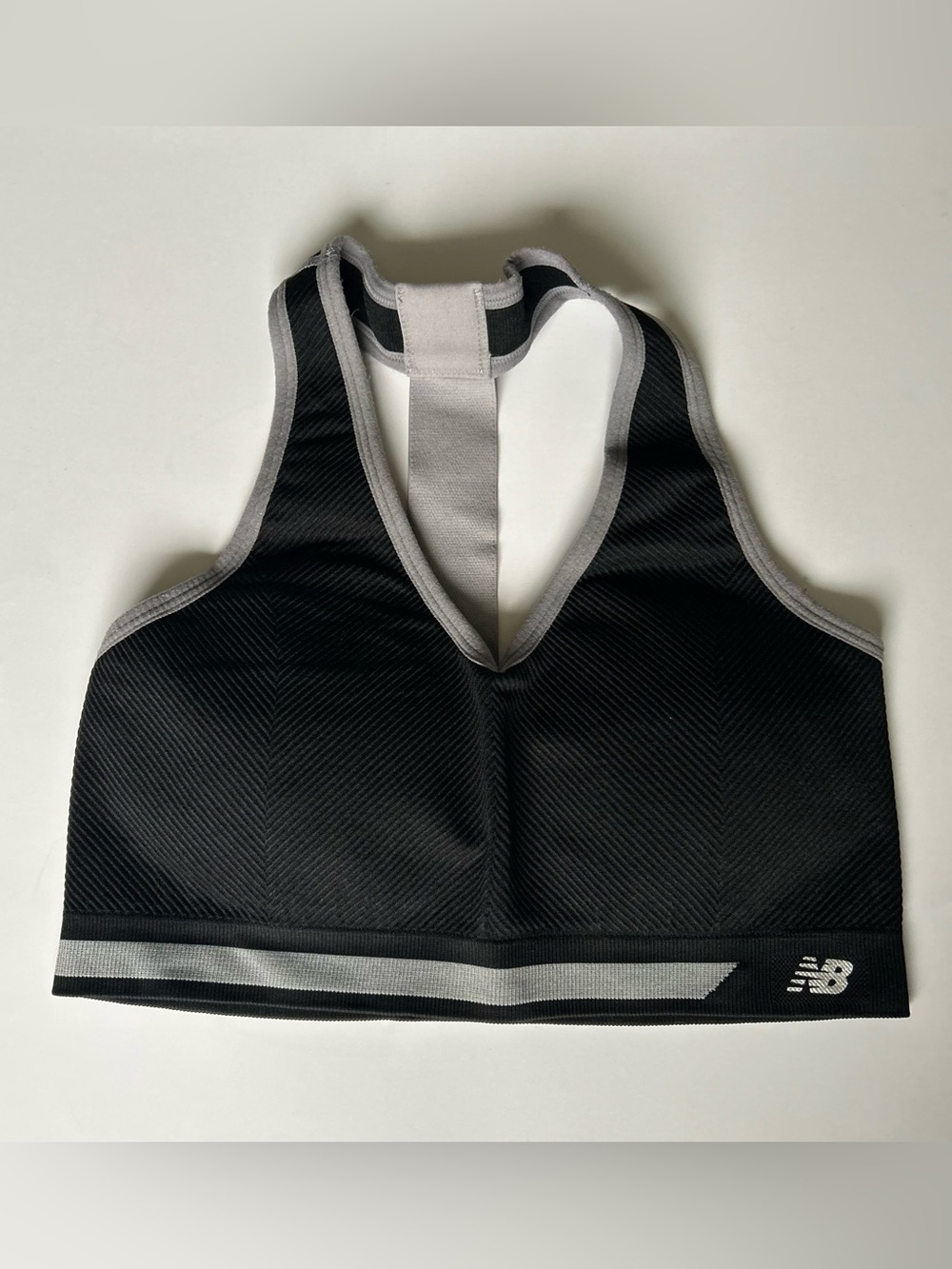 New Balance Black and Gray Performance Sports Bra